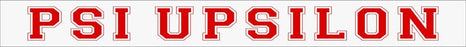 Psi Upsilon Long Window Sticker Psi Upsilon Long Window Sticker