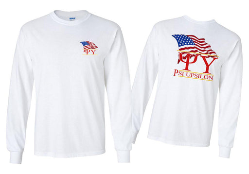 Psi Upsilon Patriot Long Sleeve T-Shirts
