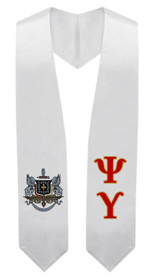 Psi Upsilon Super Crest - Shield Graduation Stole