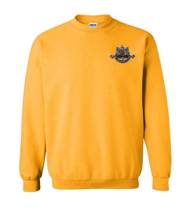 Discount Psi Upsilon World Famous Crest Shield Crewneck Sweatshirt Best Value DISCOUNT-Psi Upsilon World Famous Crest - Shield Crewneck Sweatshirt - Best Value