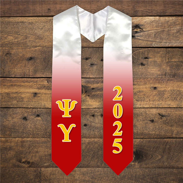 Psi Upsilon Extra Fancy Greek Graduation Stole W Year Psi Upsilon Extra Fancy Greek Graduation Stole W Year