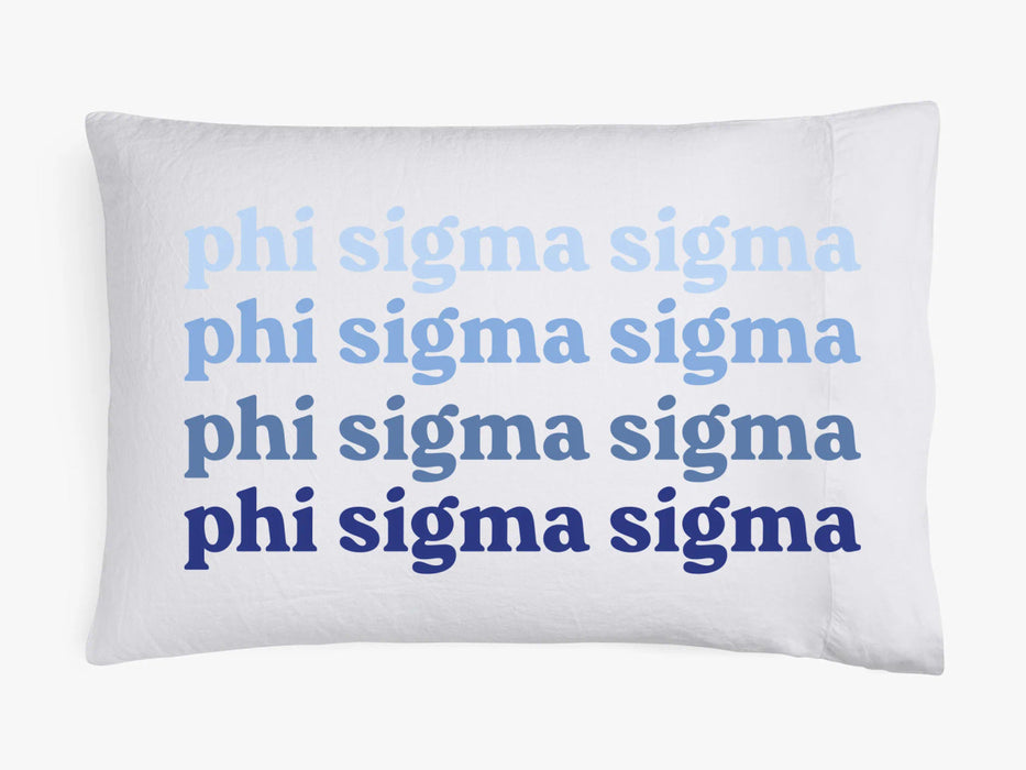 Phi Sigma Sigma Ombre Retro Pillowcases Phi Sigma Sigma Ombre Retro Pillowcases