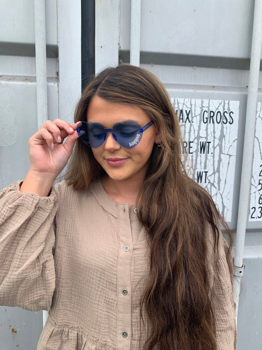 Kappa Kappa Gamma Heart Shaped Sunglasses Kappa Kappa Gamma Heart Shaped Sunglasses