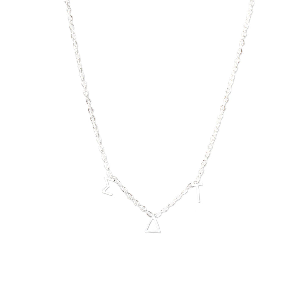 Sigma Delta Tau Silver Letter Necklaces Sigma Delta Tau Silver Letter Necklaces