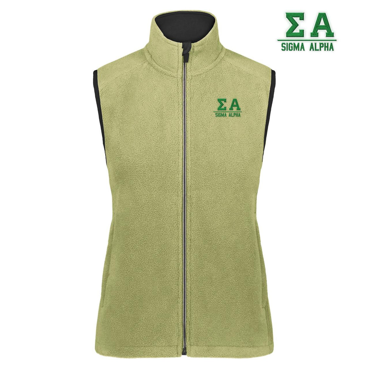 Sigma Razor Vest Sigma Alpha Chill Fleece Vest — GreekU