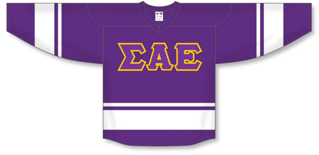 Discount Sigma Alpha Epsilon Breakaway Lettered Hockey Jersey DISCOUNT-Sigma Alpha Epsilon Breakaway Lettered Hockey Jersey