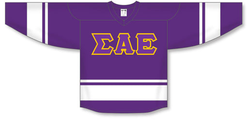 Sigma Alpha Epsilon DISCOUNT-Sigma Alpha Epsilon Breakaway Lettered Hockey Jersey
