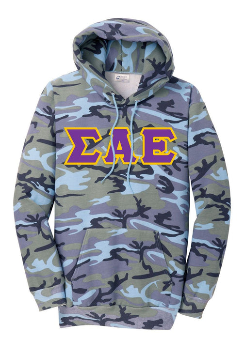 Discount Sigma Alpha Epsilon Camo Pullover Hooded Sweatshirt DISCOUNT-Sigma Alpha Epsilon Camo Pullover Hooded Sweatshirt