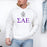Printify Sigma Alpha Epsilon Crest World Famous Hooded Sweatshirt Sigma Alpha Epsilon Crest World Famous Hooded Sweatshirt