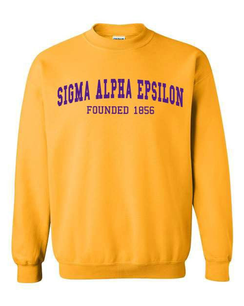 Sigma Alpha Epsilon Sigma Alpha Epsilon Fraternity Founders Crew Sweatshirt