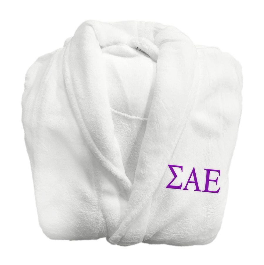 Sigma Alpha Epsilon Fraternity Lettered Bathrobe Sigma Alpha Epsilon Fraternity Lettered Bathrobe
