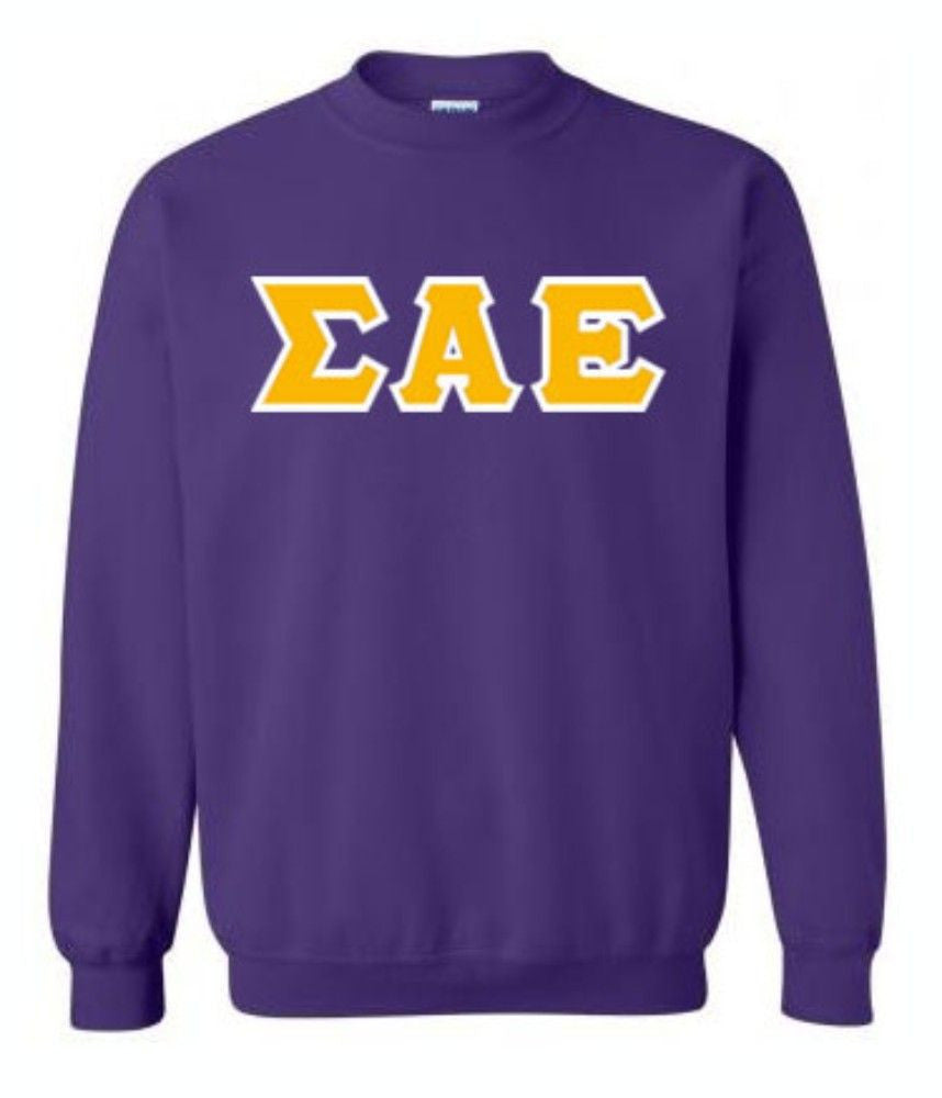 Sigma Alpha Epsilon Lettered Crewneck Sweatshirt Sigma Alpha Epsilon Lettered Crewneck Sweatshirt