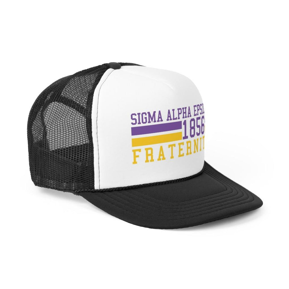 Greekgear Sigma Alpha Epsilon Lines Trucker Caps Sigma Alpha Epsilon Lines Trucker Caps