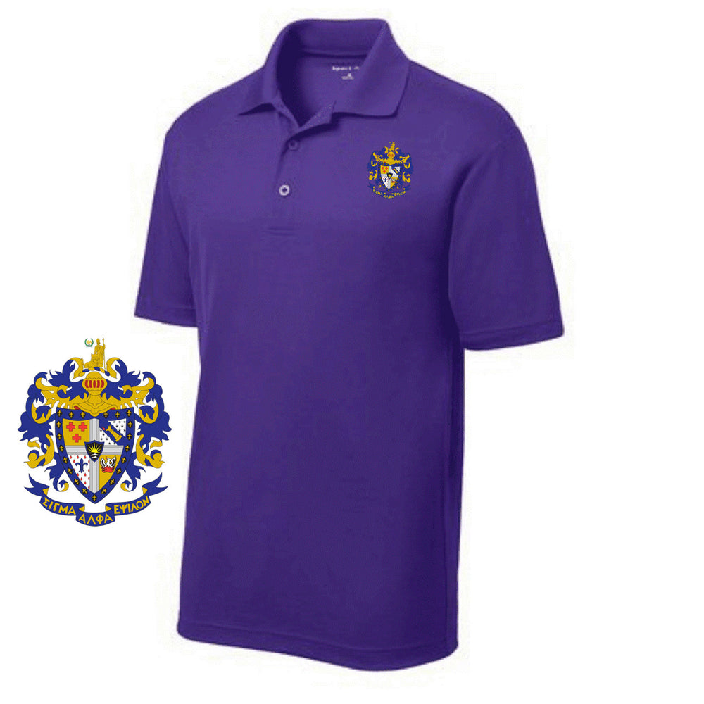 Discount Sigma Alpha Epsilon Emblem Polo DISCOUNT-Sigma Alpha Epsilon Emblem Polo