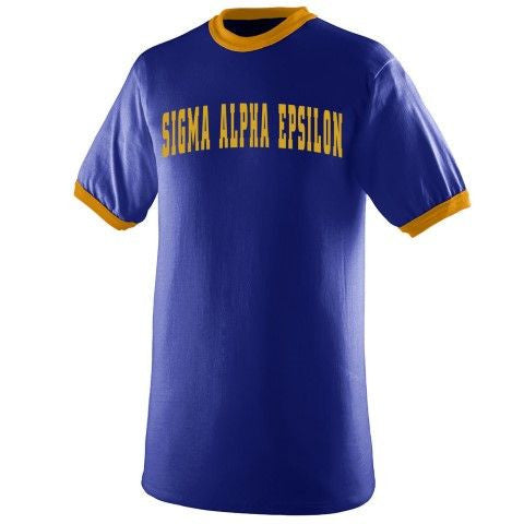 Sigma Alpha Epsilon Ringer T Shirt Sigma Alpha Epsilon Ringer T-shirt
