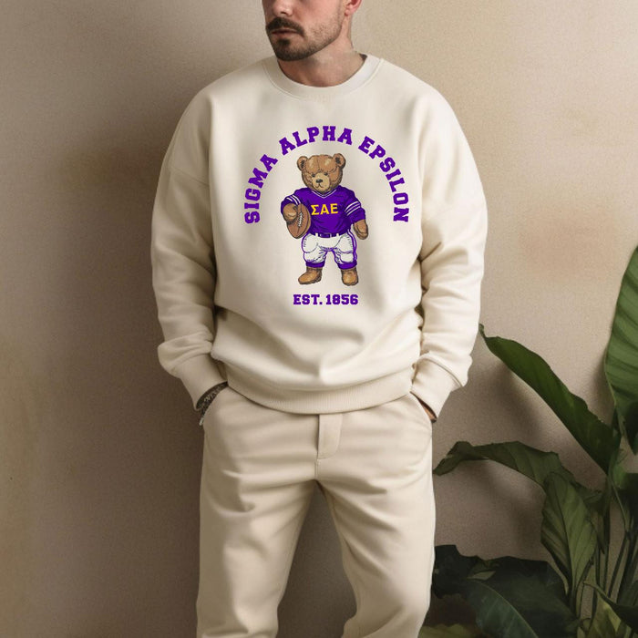 Sigma Alpha Epsilon Teddy Bear Crewneck Sweatshirt Sigma Alpha Epsilon Teddy Bear Crewneck Sweatshirt