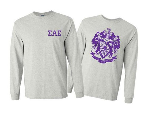 Sigma Alpha Epsilon Sigma Alpha Epsilon World Famous Crest Long Sleeve T-Shirt