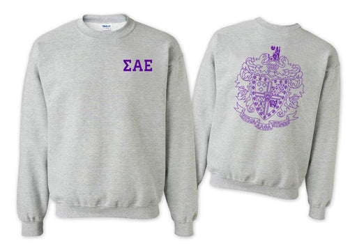 Sigma Alpha Epsilon Sigma Alpha Epsilon World Famous Crest - Shield Crewneck Sweatshirts