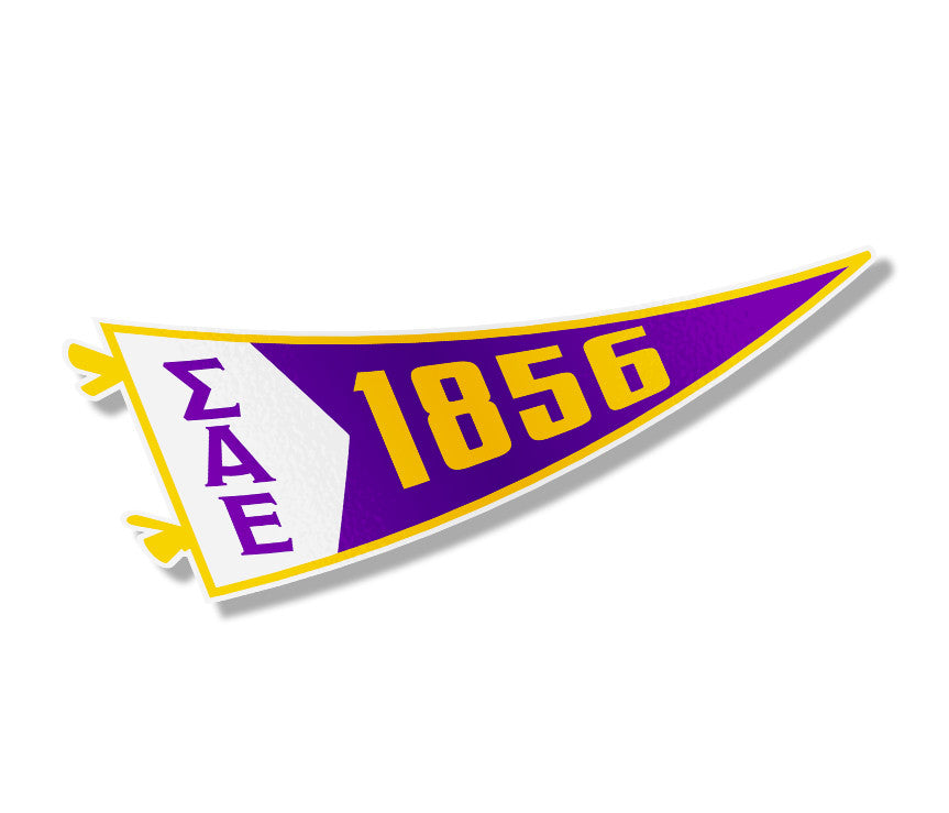Sigma Alpha Epsilon Pennant Sticker Sigma Alpha Epsilon Pennant Sticker