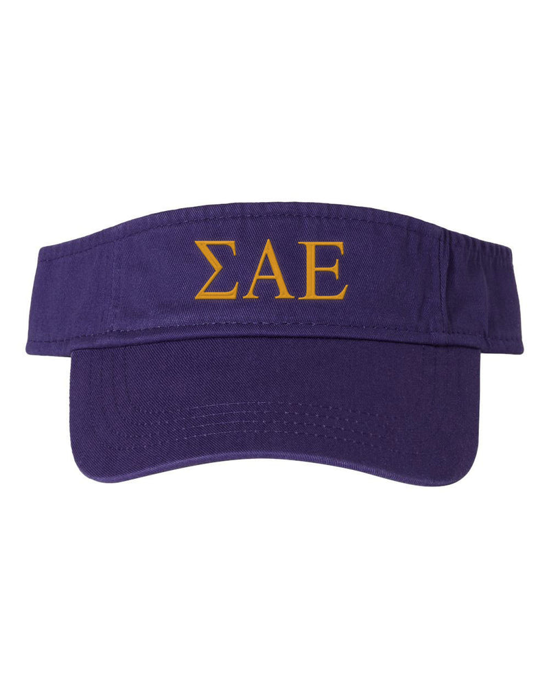 Sigma Alpha Epsilon Greek Letter Visor Sigma Alpha Epsilon Greek Letter Visor