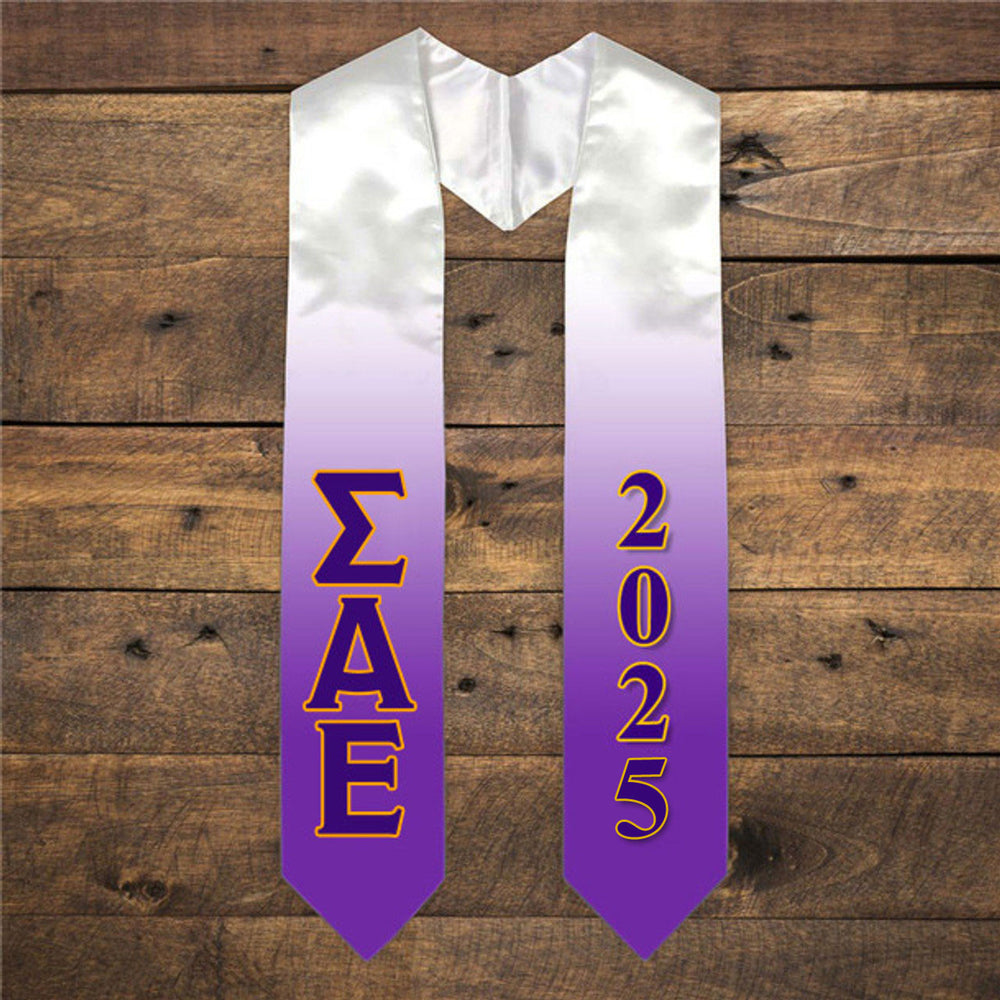 Sigma Alpha Epsilon Extra Fancy Greek Graduation Stole W Year Sigma Alpha Epsilon Extra Fancy Greek Graduation Stole W Year