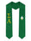 Sigma Alpha Greek Lettered Graduation Sash Stole With Crest Sigma Alpha Greek Lettered Graduation Sash Stole With Crest