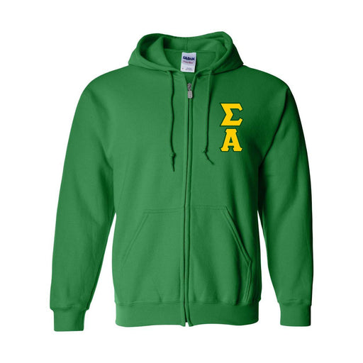 Sigma Alpha Sigma Alpha Heavy Full Zip Hoodie - 3