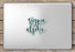 Sigma Alpha Script Sticker Sigma Alpha Script Sticker