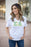 Discount Sigma Alpha Lettered V Neck Tee DISCOUNT-Sigma Alpha Lettered V-Neck Tee