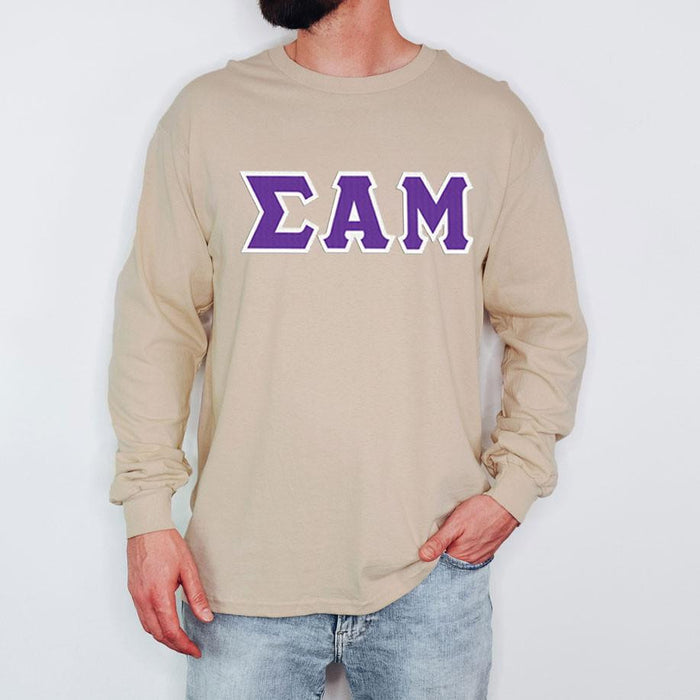 Sigma Alpha Mu 2 Day Ship Twill Long Sleeve Tee Sigma Alpha Mu - 2 Day Ship Twill Long Sleeve Tee
