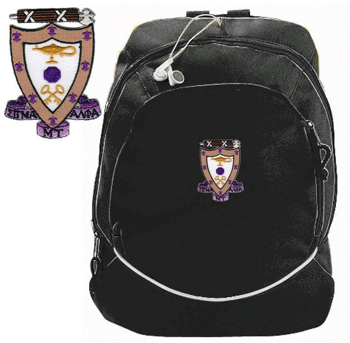 Discount Sigma Alpha Mu Backpack DISCOUNT-Sigma Alpha Mu Backpack