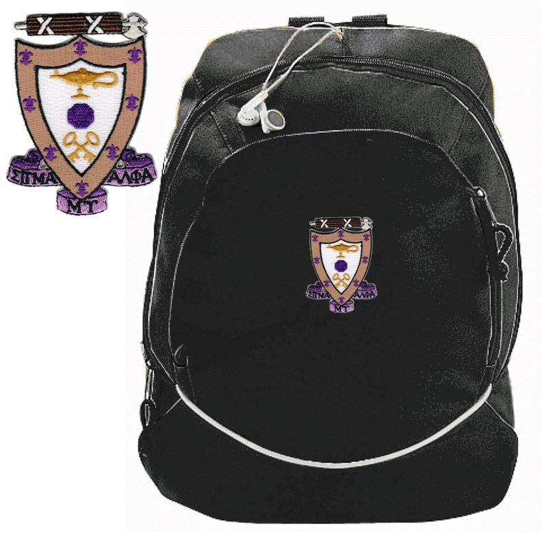 Discount Sigma Alpha Mu Backpack DISCOUNT-Sigma Alpha Mu Backpack