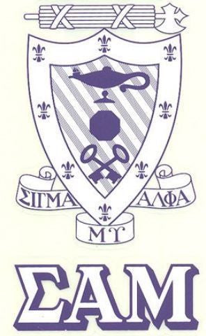Sigma Alpha Mu Sigma Alpha Mu Crest - Shield Decal