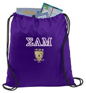 Sigma Alpha Mu Sigma Alpha Mu Crest - Shield Cinch Sack