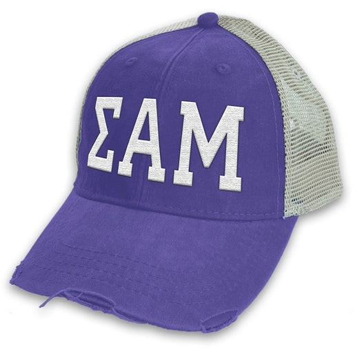 Sigma Alpha Mu Sigma Alpha Mu Distressed Trucker Hat
