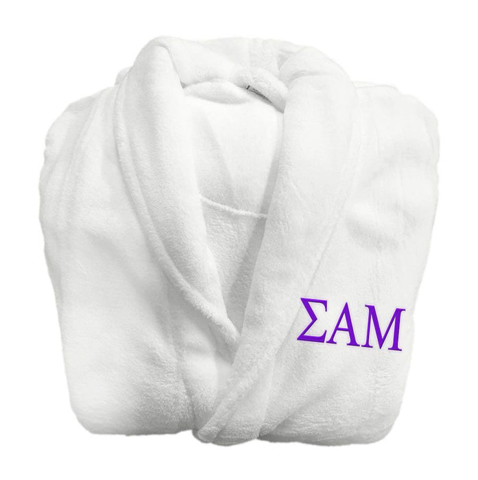 Sigma Alpha Mu Fraternity Lettered Bathrobe Sigma Alpha Mu Fraternity Lettered Bathrobe