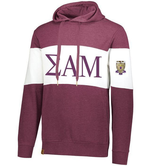Sigma Alpha Mu Sigma Alpha Mu Ivy League Hoodie W Crest On Left Sleeve