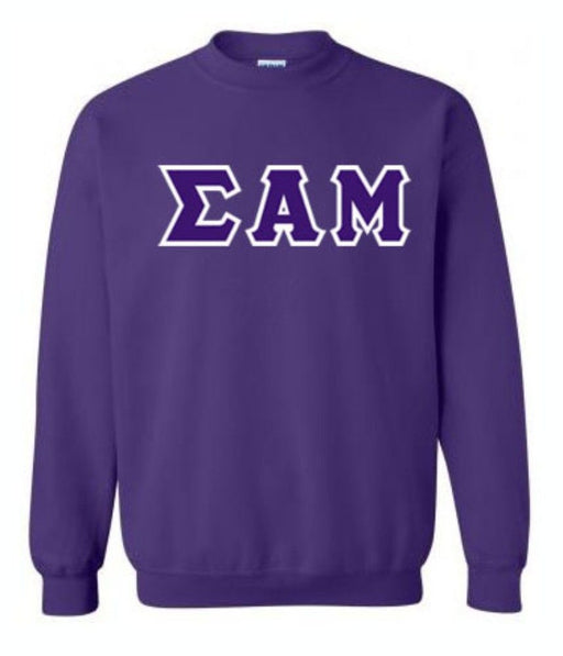 Sigma Alpha Mu Sigma Alpha Mu Lettered Crewneck Sweatshirt
