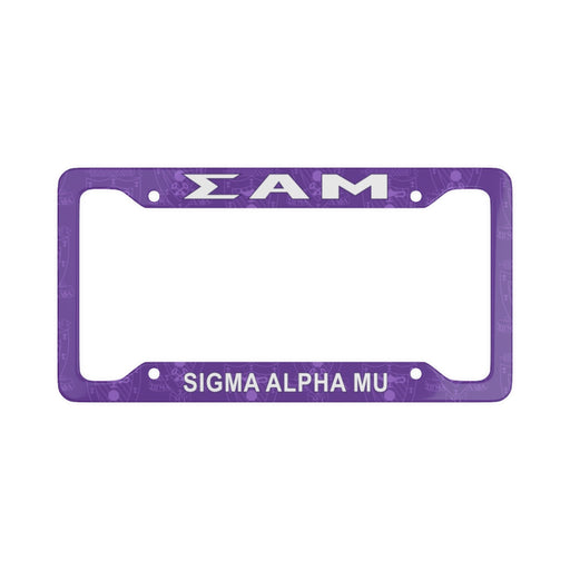 Sigma Alpha Mu Sigma Alpha Mu License Plate Frame - New