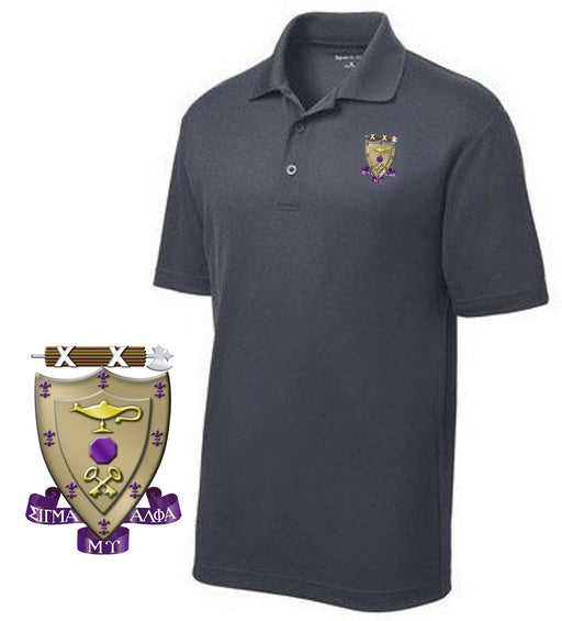 DISCOUNT-Sigma Alpha Mu Emblem Polo