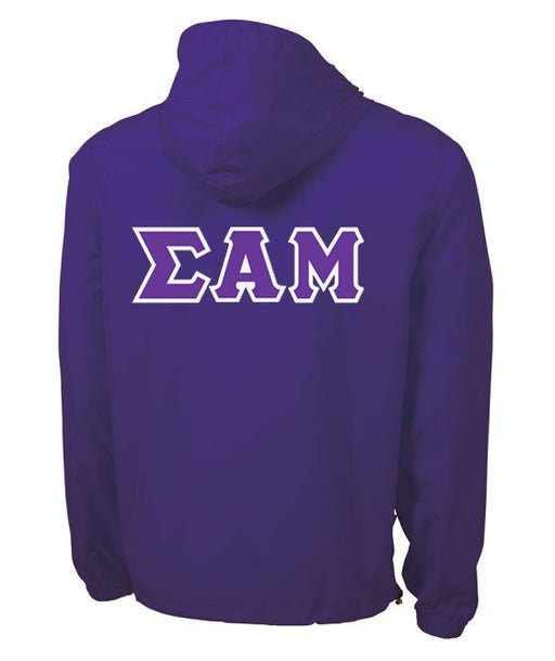 Sigma Alpha Mu Sigma Alpha Mu Tackle Twill Lettered Pack N Go Pullover