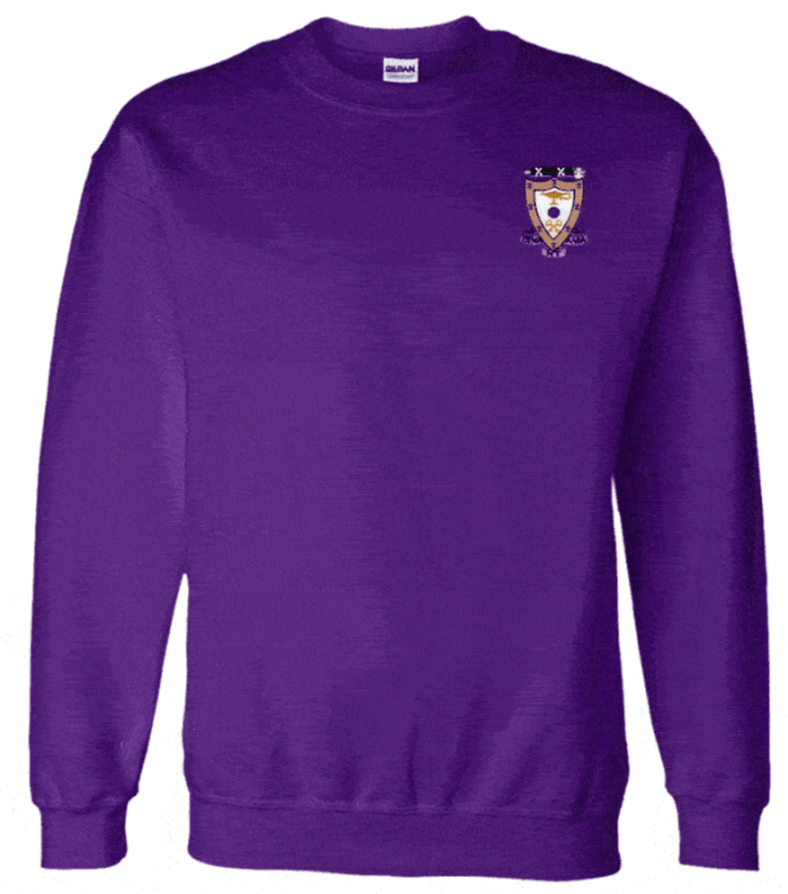 Discount Sigma Alpha Mu World Famous Crest Shield Crewneck Sweatshirt Best Value DISCOUNT-Sigma Alpha Mu World Famous Crest - Shield Crewneck Sweatshirt - Best Value