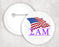 Sigma Alpha Mu Patriot Button Sigma Alpha Mu Patriot Button