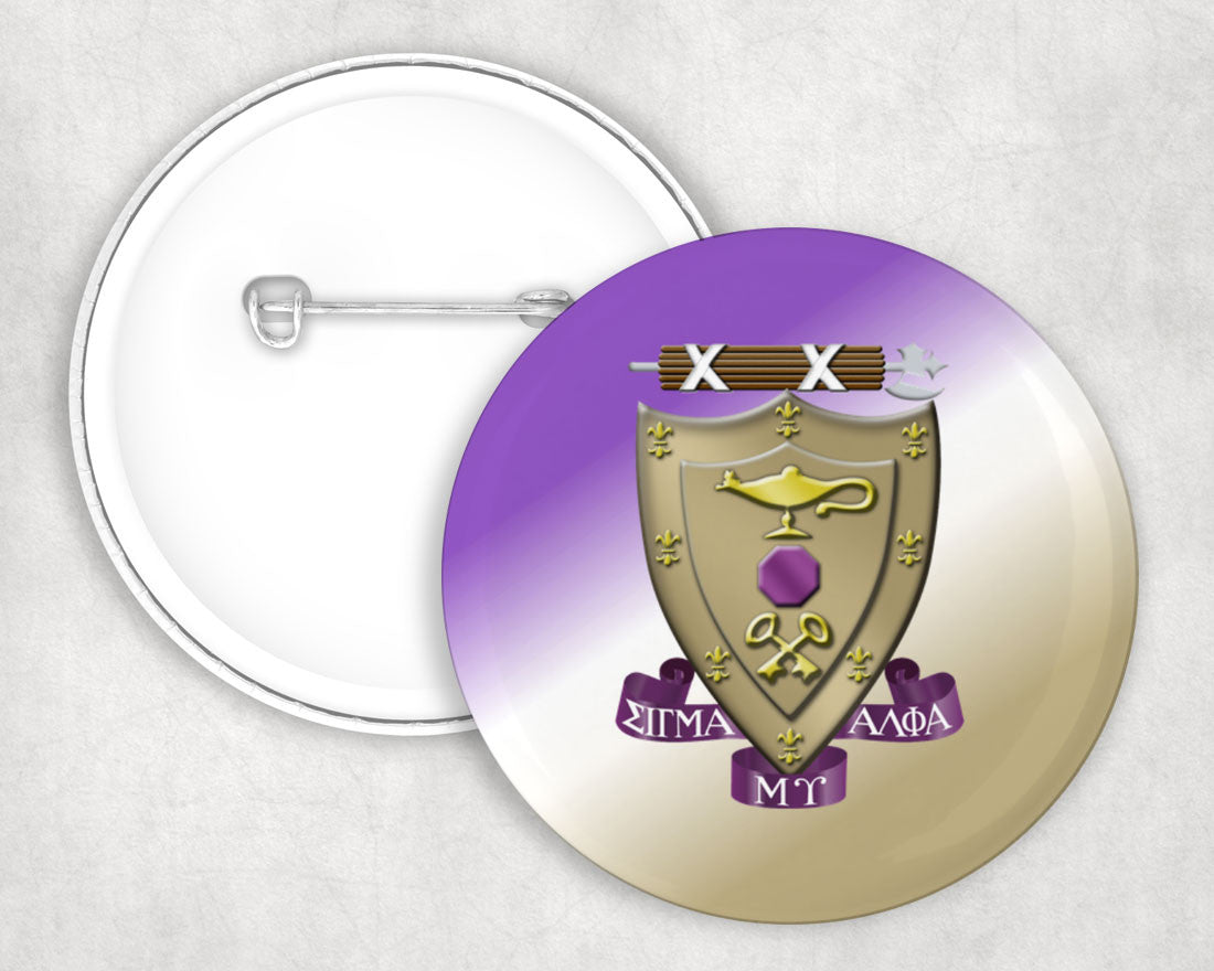 Sigma Alpha Mu Gradiant Button — GreekU