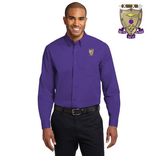 Sigma Alpha Mu DISCOUNT-Sigma Alpha Mu Long Sleeve Oxford