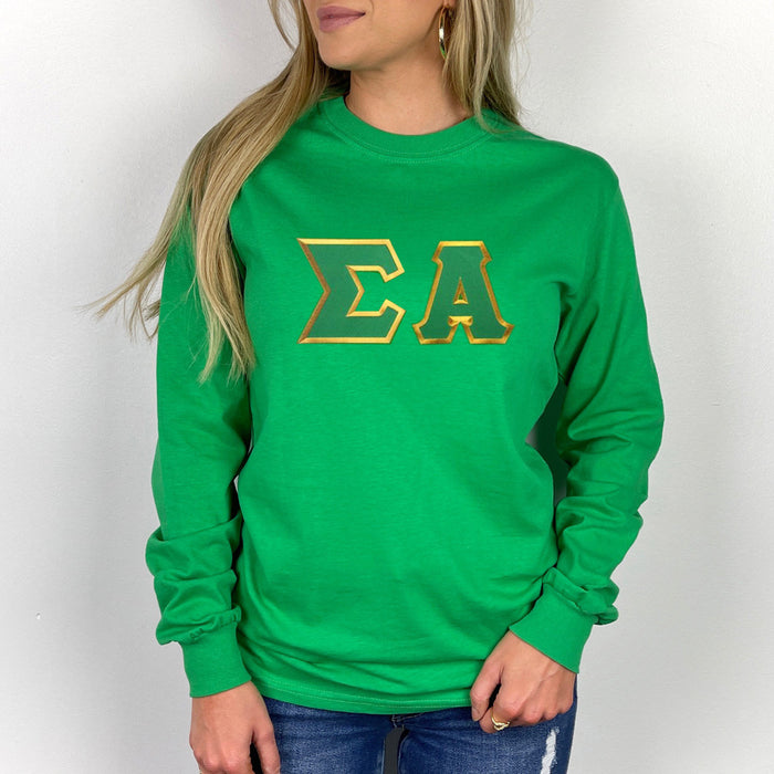 Discount Sigma Alpha Lettered Crewneck Best Value DISCOUNT Sigma Alpha Lettered Crewneck - Best Value