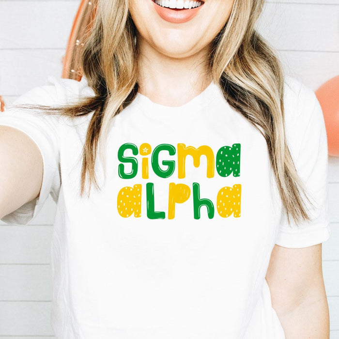 Printify Sigma Alpha Whimsy Tees Sigma Alpha Whimsy Tees