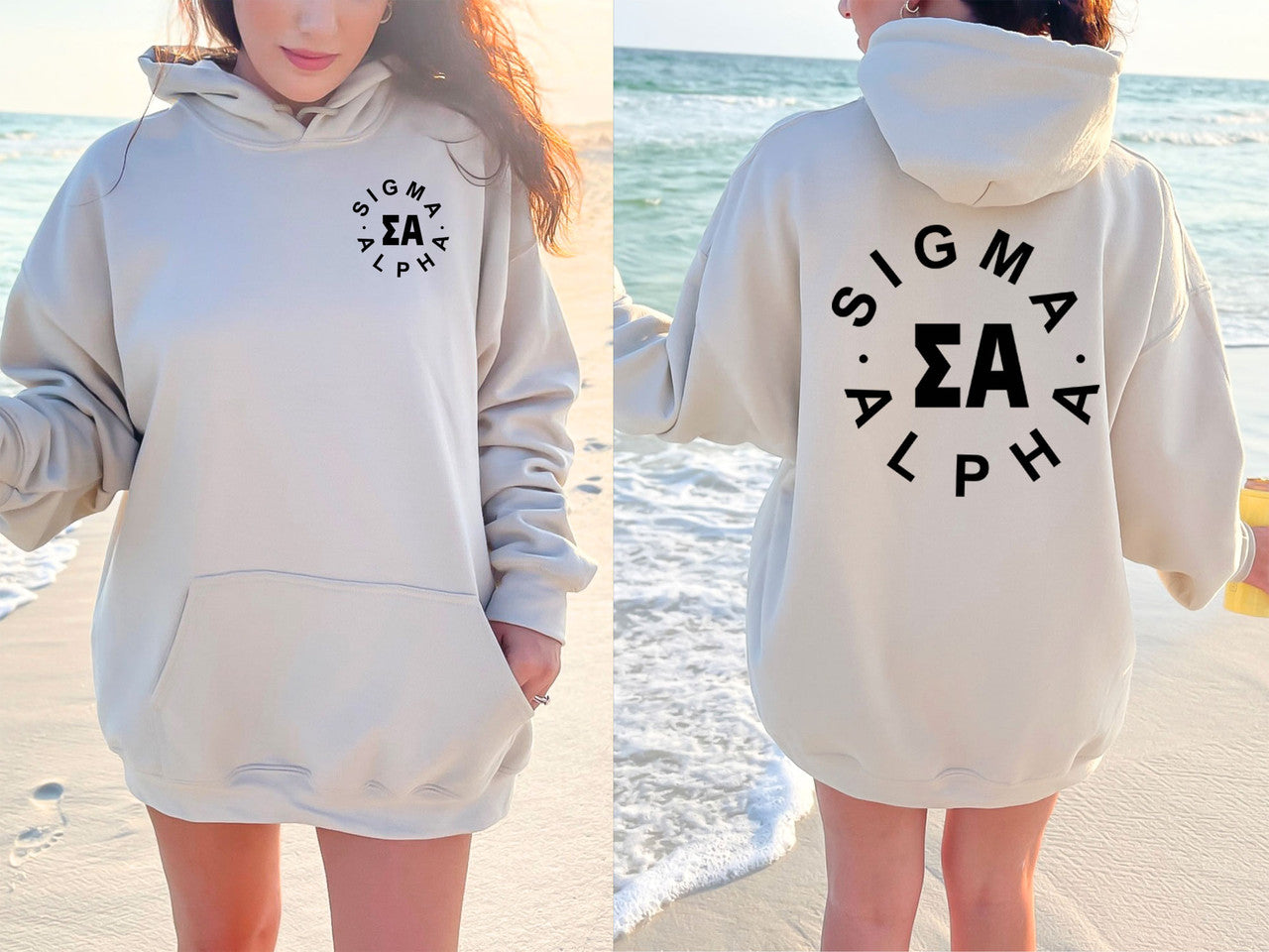 Sigma Alpha Circle Hoodie Sigma Alpha Circle Hoodie