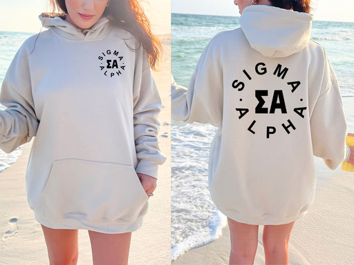Sigma Alpha Sigma Alpha Circle Hoodie