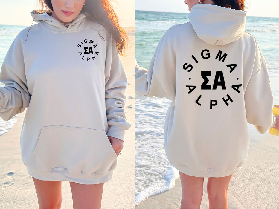 Sigma Alpha Circle Hoodie Sigma Alpha Circle Hoodie
